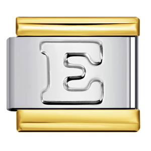 Pulsera de Plata Chapada en Oro con Letras, Estilo Italiano Modular, Unisex, para Regalo, Accesorio de Joyería - Product Image 5