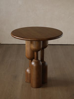 Table basse en bois massif de style vintage, créative, pour balcon, réception, convient aux petits espaces, robuste, durable, rétro