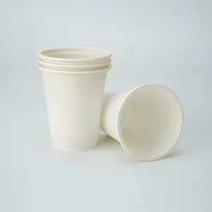 16oz 470ml Wholesale Disposable Corn Starch Cup Cold Hot Drink Biodegradable Compostable Cornstarch Eco Disposable Coffee Cups