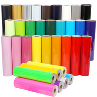 Rouleaux de vinyle de presse thermique de Pastel de PU coloré, Film de transfert de chaleur de vinyle de Film de transfert de chaleur de Logo de vêtements