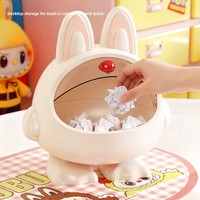 Organisateur de bureau pour accessoires capillaires, boîtes de rangement colorées en forme de petits monstres, bacs de rangement créatifs en plastique pour bijoux