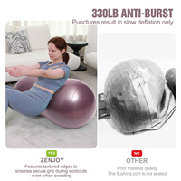 ZENJOY Ballon de Yoga Anti-éclatement en Forme d'Arachide – Idéal pour la Thérapie Physique, le Renforcement du Tronc, la Remise en Forme à Domicile et en Salle de Sport