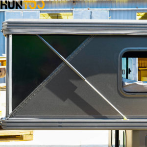 Huntoo <span class=keywords><strong>Tente</strong></span> <span class=keywords><strong>de</strong></span> <span class=keywords><strong>toit</strong></span> pour pick-up, personnalisée, légère, en aluminium et acier, pour camping, avec coque <span class=keywords><strong>de</strong></span> <span class=keywords><strong>toit</strong></span> relevable - Product Image 5