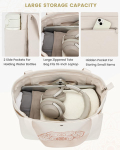 Échantillon gratuit logo personnalisé multifonctionnel salle de sport grande capacité stockage sport réutilisable plage épaule Yoga tapis toile sac fourre-tout - Product Image 3