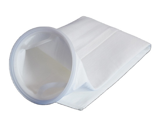 Size #1#2 #3 #4 #5, -5000 Micron - Nylon Monofilament Mesh Liquid Filter Bag, Plastic "P" Flange Ring