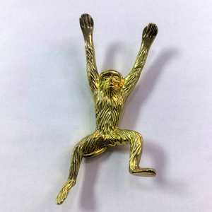Creative Cute Solid Brass Monkey Cabinet Handle Pull Villa Hotel Furniture Hardware Decor Drawer Kitchen Wardrobe <strong>Door</strong> <strong>Knobs</strong> - Product Image 5