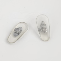 Plaquettes de nez en PVC avec insert métallique Maohua Fashion, à enfiler, pour la réparation et le remplacement de lunettes et de lunettes de soleil, origine Zhejiang, emballage en sachet