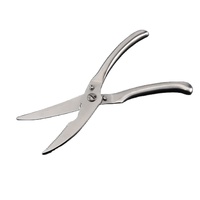 VW-KS-008 Forbici da Cucina di Lusso in Acciaio Inox Argentato con Doppia Lama, Set Regalo Multiuso Fatto a Mano