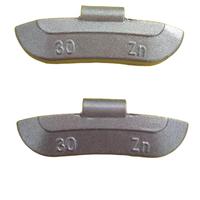 Nouveaux poids d'équilibrage de roue à clipser en zinc ou en fer 5-60g