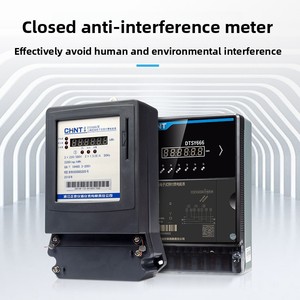 Compteur d'énergie prépayé à haute précision à quatre fils Chint DTSY666, <span class=keywords><strong>carte</strong></span> intelligente pour l'ingénierie de l'eau et de l'électricité - Product Image 2