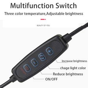 Lampe LED de Remplissage Ronde de 10 Pouces avec Trépied Perche à Selfie, Anneau Lumineux LED Intelligent pour la Beauté, Éclairage d'Appoint pour Livestream et TikTok - Product Image 3