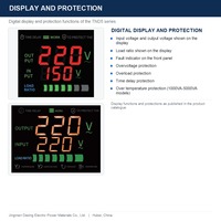 Stabilisateur de tension AVR à moteur servo monophasé 1500VA, sortie 220V, 50Hz 60Hz