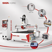 Machine de gravure et de sculpture sur bois CNC 1325 avec broche ATC 9KW, système de contrôle Syntec, dimensions 1300x2500x300mm, vente directe usine