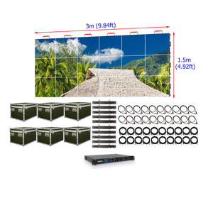 Pantalla LED P2.5 para Eventos en Interiores, Panel de Video LED Delgado de 3m x 1.5mm, Ligero, Pantalla LED de 2.5mm, Fondo de Escenario, Pared LED - Product Image 1