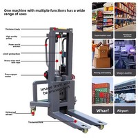 JINLIN 1,5 Tonnen Tragbarer Mini-Elektrostapler CE-Zertifiziert Blei-Säure-Batterie für Innen- und Außenbereich