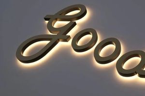 Open <span class=keywords><strong>Shop</strong></span> barbiere Custom 3D Gold oro retroilluminato Business acrilico segno oro fonte di luce al Neon per auto e negozio per le aziende - Product Image 6