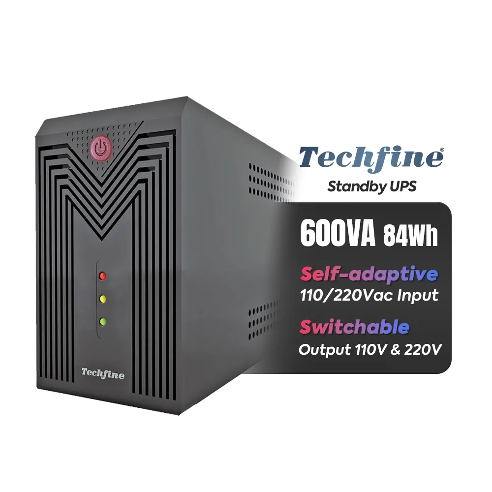 Di alta qualità 110v 220v ingresso 600va 84wh pura onda sinusoidale stand up 360w per uso domestico Offline aumenta la potenza per apparecchiature di rete