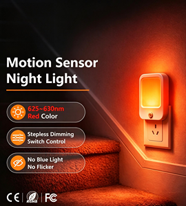 Ready Stock Square Bedside <b>Light</b> for Bedroom Entryway <b>Plug</b> <b>in</b> Motion Sensor Night <b>Light</b> Dimmable LED Sleep Lamp Color Changing - Product Image 6