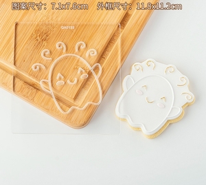 Safran mignon fantôme <span class=keywords><strong>Halloween</strong></span> acrylique Cookie Fondant Embosser <span class=keywords><strong>citrouille</strong></span> givré Cutter impressionnant <span class=keywords><strong>Halloween</strong></span> Cookie outils - Product Image 5