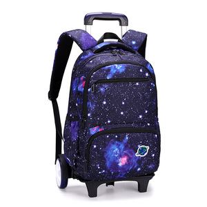 Unisex Waterproof Wheeled Trolley Travel Bag <b>Kids</b> School <b>Backpack</b> Trolley <b>Backpack</b> - Product Image 1