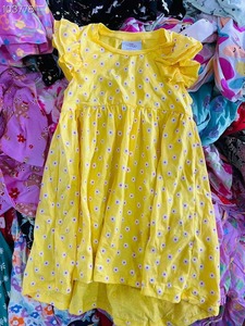 批发春夏女婴连衣裙品牌棉质花卉印花休闲幼儿连衣裙中国库存余货1000件 - Product Image 6
