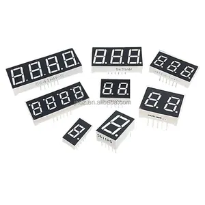 0.36 inch 1/2/3/4 digits common cathode/ common anode red highlight 7 segment LED display New