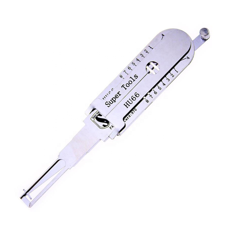 Super Locksmith Tool HU66 2 in 1 Lock Pick and Decoder Key Reader Device for Auto locksmith