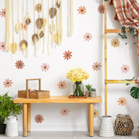 Papier peint marguerite fraîche pour chambre d'enfant chambre fond décoration murale image auto-adhésive avec autocollants amovibles