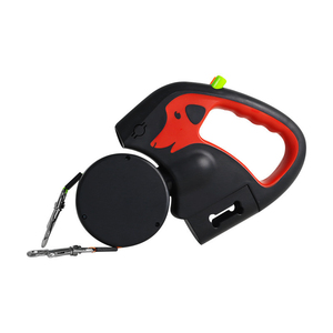 Laisse de traction rétractable automatique double pour chiens Pets One Drag Two, anti-emmêlement, pour chiens de petite et moyenne taille - Product Image 2