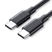 Câble USB 3.1 Gen 2 Type-C vers Type-C 10 Gbit/s 4K60Hz 60W Charge Rapide Conducteur en Cuivre Étamé Gaine en PVC Tressé pour Ordinateur et Écouteurs