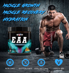 אבקת אלקטרוליטים טהורים EAA חומצות אמינו חיוניות תוסף תזונה לספורט להידרציה וצמיחת שרירים טבעי - Product Image 4