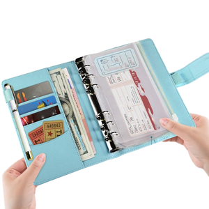 A5A6B5 Carpeta de cuero PU diario de viajero promocional cuaderno diario al por mayor personalizado - Product Image 1