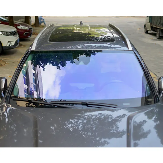 Vlt 85% Color azul Car Window Films 1M * 30m 1,52*30m Rollos de alta calidad Camaleón Window Tint Film