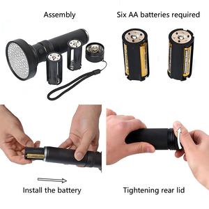 21 51 100 LED 395nm viola luce nera torcia a raggi ultravioletti portatile UV LED Scorpion torcia UV torcia a LED - Product Image 5