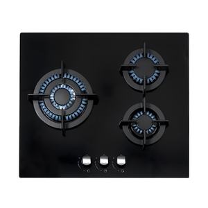 Table de cuisson à <span class=keywords><strong>gaz</strong></span> encastrable en verre trempé 3 brûleurs GPL/GN – Prix de gros <span class=keywords><strong>le</strong></span> plus bas - Product Image 2