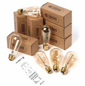 Bombilla Edison de Filamento Retro E27, 220V 40W ST64 G80 G95 G125, Bombilla Incandescente Vintage para Decoración del Hogar - Product Image 3