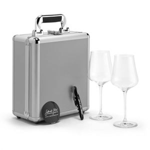 Customizable Factory <b>Storage</b> Wine Gift Box Case with Detachable Strap Aluminum Wine <b>Suitcase</b> OEM/ODM Support - Product Image 4