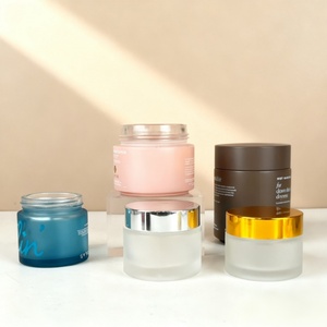 Wholesale Empty Round Body Scrub Cream Glass Jar with Gold Lid 5g 10g 15g 20g 30g 50g 100g Cosmetic Black Eye Cream Glass Jar - Product Image 4