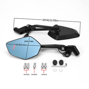 ระบบตรวจจับจุดบอดด้วยเรดาร์คลื่นมิลลิเมตร คาร์บอนไฟเบอร์แท้ M8/M10 กระจกมองหลังมอเตอร์ไซค์แบบดัดแปลงสำหรับรถทุกรุ่น - Product Image 2