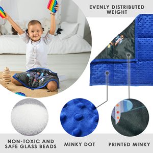 Coperta ponderata sensoriale Lap Pad ponderato per bambini autismo 2lbs/3lbs/5lbs - Product Image 4