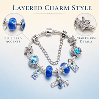 Nouveau Bracelet SUIDING en Alliage avec Breloque Patte et Perles en Verre Cristal – Tendance pour Femmes et Enfants, Idéal pour le Quotidien et comme Cadeau