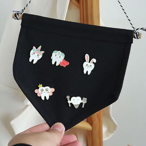 Pin Enamel Kesehatan Gigi yang Menyenangkan, Bros Peri Gigi Kustom, Lencana Kerah Dokter Gigi, Pin Enamel - Product Image 4