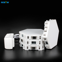 Xiaomi mijia — veilleuse arc-en-ciel à led, éclairage nocturne moderne nordique, tactile, nid d'abeille, RGB, hexagone, lumière