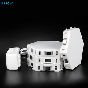 Rebow-Luz led nocturna hexagonal, panal de abeja táctil minimalista, nórdico, moderno, artesanal, RGB, gran stock - Product Image 6