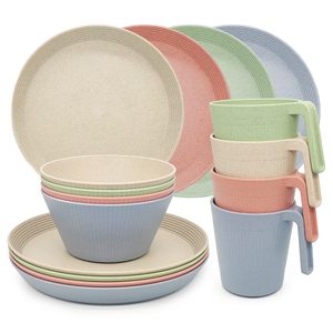 Ensemble de vaisselle design nordique, <span class=keywords><strong>bol</strong></span> en <span class=keywords><strong>plastique</strong></span>, assiette de <span class=keywords><strong>petit</strong></span>-<span class=keywords><strong>déjeuner</strong></span>, vaisselle de cuisine, ensemble d'assiettes, bols en <span class=keywords><strong>plastique</strong></span> pour le dîner - Product Image 5