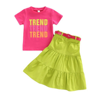 Boutique meisjes racerback tanktop set peuter zomer korte outfits kinder 2-delige rok kledingsets