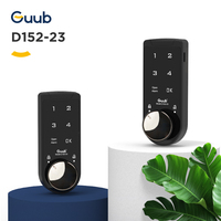Serrure numérique en zinc Guub D152 avec installation facile, mode privé pour les armoires de rangement des bureaux et des écoles