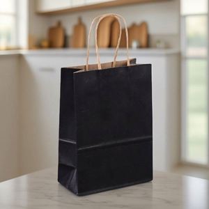 Petits sacs en papier kraft à fond carré pour les entreprises, pour l'épicerie et la restauration, design de Noël à Lahore, Pakistan - Product Image 3