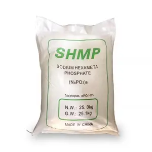 Prix de la poudre d'hexamétaphosphate de sodium shmp 68 stpp pour peintures msds de qualité industrielle