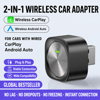 Adaptateur USB CarPlay sans fil de marque OEM MS-03, portable et compact, adaptateur USB filaire 2-en-1, dongle, garantie 1 an, Plug and Play